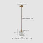 Cracked Glass LED Pendant Light for Cafe Bar Kitchen Living Room