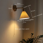 Ceramic Copper LED Wall Lamp for Bedroom Bedside Mirror Light