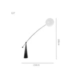Modern Black Floor Lamp for Living Room & Bedroom Lighting
