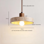 Afralia™ Trivertine LED Pendant Light - Mid Century Modern Style for Bedroom and Dining Room