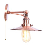 Afralia™ Dual Head LED Wall Light Pink Industrial Bedside Lamp