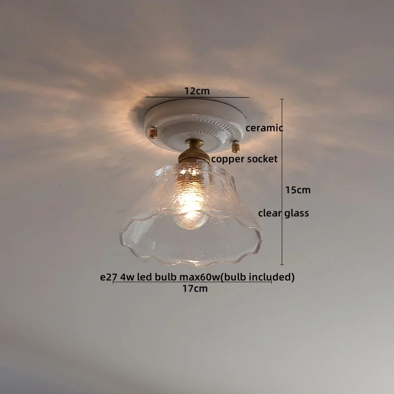 Ceramic LED Ceiling Light for Modern Home Decor & Lighting