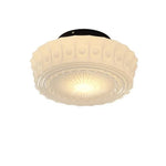 Glass Ceiling Lamp with E27 Light Bulb for Bedroom Living Room