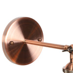 Red Bronze LED Wall Lamp with Pull Chain Switch and Clear Glass