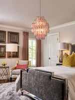 Glass Art LED Chandelier for Living Room