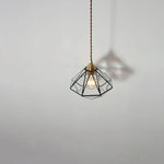 Glass LED Pendant Lamp: Handmade Japanese Style Adjustable Hanging Light Fixtures