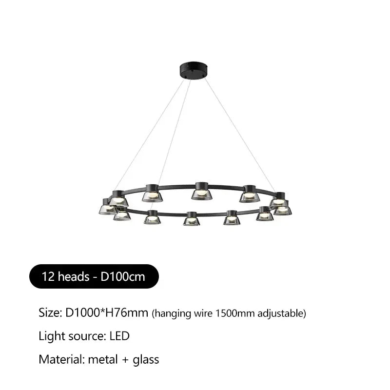 Modern Italian Design Chandelier Pendant Light for Living and Dining Room