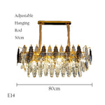 Crystal Chandelier Pendant Light for Living Room Bedroom Foyer