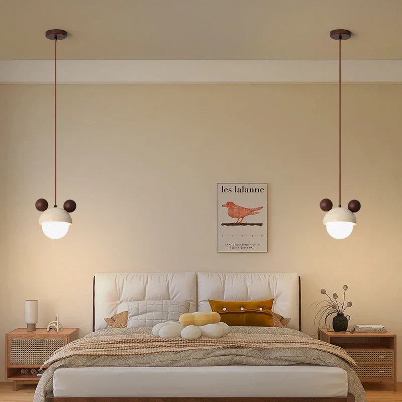 Afralia™ Stone LED Hanging Lamp: Nordic Modern Pendant Lighting for Living Room & Bedroom