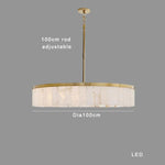 Round Marble Chandelier Ceiling Light Fixture for Kitchen Dining Room