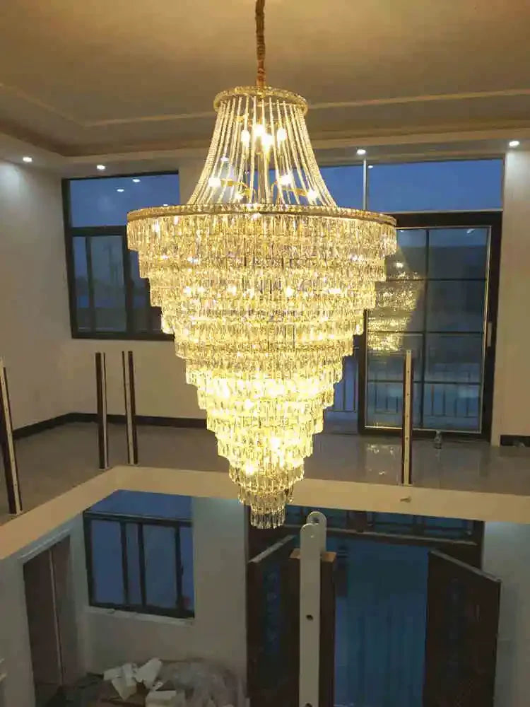 Crystal Luxury Chandelier for Hotel Lobby, Living Room, Villa Decor