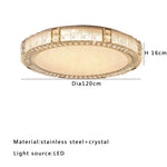 Crystal Glass Luxury Ceiling Chandelier - Gold LED Home Decor