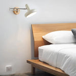 Afralia™ Cream Iron Art LED Wall Lamp for Bedroom Living Room Decor