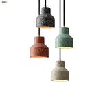 Afralia Terrazzo Stone LED Pendant Lamp for Industrial Loft, Bar, Coffee, Living Room.