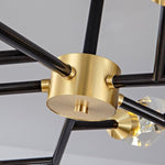 Diamante Crystal Branch Chandelier, Black