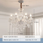 White Glass Chandelier with LED Lights for Living Room and Bedroom