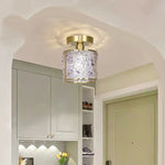 Column Glass Crystal Ceiling Light for Nordic Modern Home Decor
