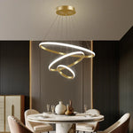 Circles Chandelier Pendant Lamp 3 Rings Ceiling Light