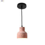 Afralia™ Terrazzo Stone LED Pendant Light: Modern Minimalism for Dining Room, Kitchen, Balcony