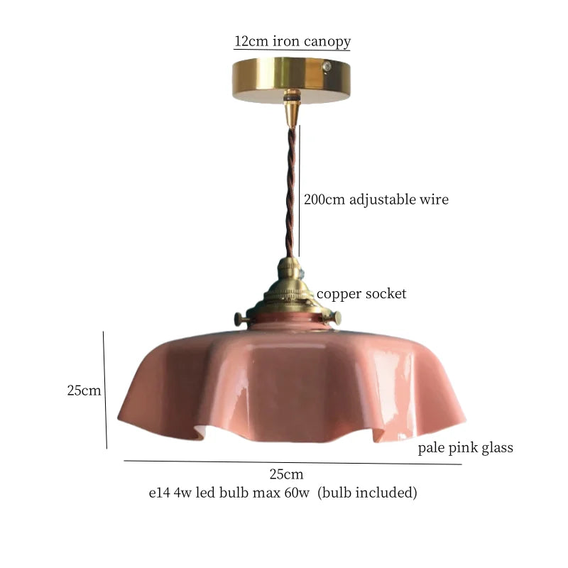 Afralia™ Cream Glass LED Pendant Brass Hanging Lamp for Kitchen Restaurant Living Room