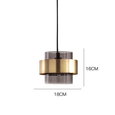 Modern Glass Pendant Chandelier Ceiling Lamp for Dining, LED Island Fixture