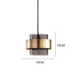 Modern Glass Pendant Chandelier Ceiling Lamp for Dining, LED Island Fixture