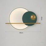 Circular Sofa Luxury Wall Lamp: Simple Modern Nordic Bedroom Lighting
