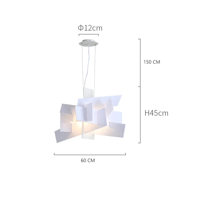 Acrylic Leaf Pendant Lamps: Modern Ceiling Hanging Light for Kitchen Island & Living Room