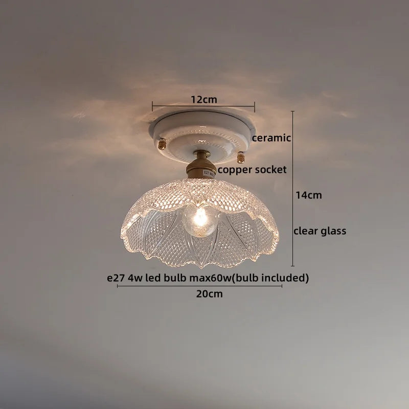 Ceramic LED Ceiling Light for Modern Home Decor & Lighting