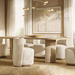 Copper Marble LED Chandelier for Dining Room & Kitchen