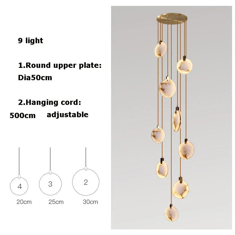 LED Marble Gold Chandelier for Living Room, 2025 Trend Lustre Lighting