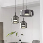 Modern Glass LED Pendant Lights for Dining Room Kitchen Table & B&B Loft Stair Chandeliers