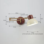 White Pumpkin LED Wall Light Fixture Swing Arm Nordic Modern Wandlamp