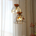 Flower Glass LED Pendant Light, Nordic Design, Adjustable Wire, Modern Living Room Decor