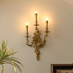Retro Copper Wall Lamp LED E14 Gold Lustre Luxury Modern Light Fixtures