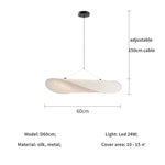 Afralia™ Silk LED Pendant Light Modern Nordic Chandelier Luminarias