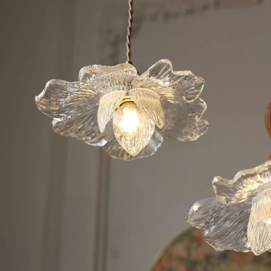 Afralia™ Walnut Wood LED Pendant Lamp Coffee Bar Kitchen Simple Nordic Acrylic Hanging Lights