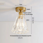 White Glass LED Ceiling Lamp Modern Living Room Bedroom Light