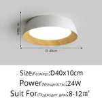 Nordic LED Ceiling Lamp for Living Room Bedroom, Surface Mounted Luminaire