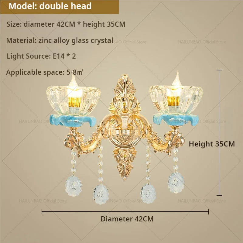 Crystal Chandelier: Chinese Ceramic Living Room Luxe Lighting