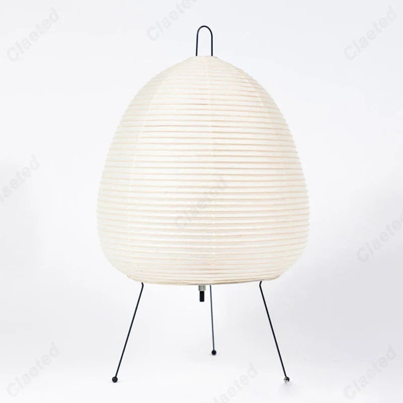 Akari Noguchi Table Lamp: Japanese Design Rice Paper Standing Light for Home & Bar Décor