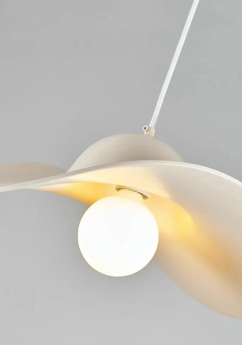 Nordi Cream Pendant Lights Hat Chandelier for Home Decor