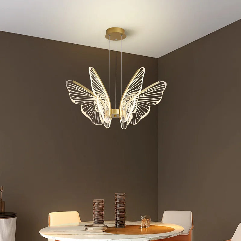 Butterfly Modern Pendant Chandelier for Living Room and Dining Area