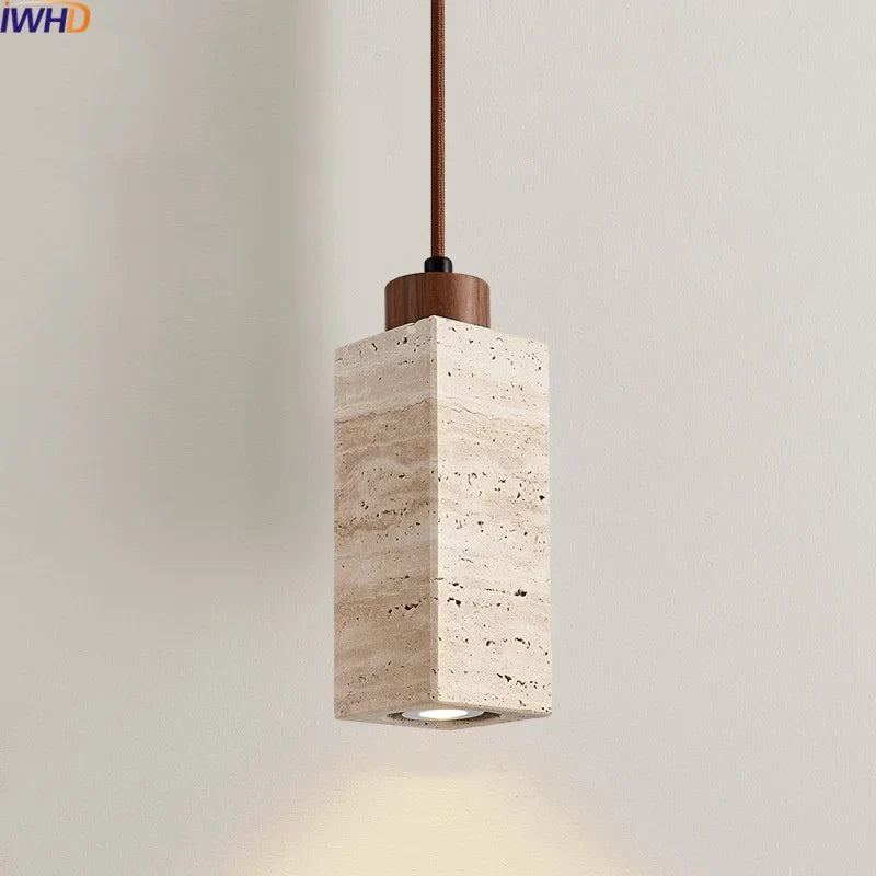 Travertine LED Pendant Lamp for Home Decor and Lighting Applciation