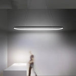 Modern Dimmable LED Pendant Lights Black White Chandelier for Dining Table Kitchen