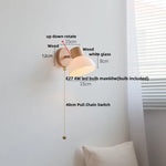 White Glass LED Wall Sconce Modern Nordic Home Decor Light