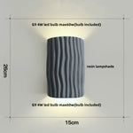 Double LED Wall Lamp Sconce Modern Resin Bathroom Mirror Light