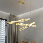 Gold Steel LED Pendant Lights - Luxury Dimmable Suspend Lamp