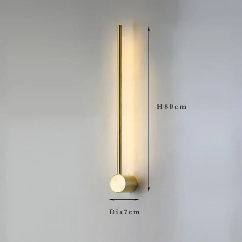 Modern Slim Wall Sconce & Ceiling Light for Bedroom Living Room