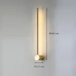 Modern Slim Wall Sconce & Ceiling Light for Bedroom Living Room